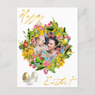 Happy Easter. Your photo. Personalize.  Postcard