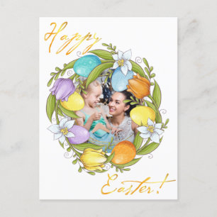 Happy Easter. Your photo. Personalize.  Postcard