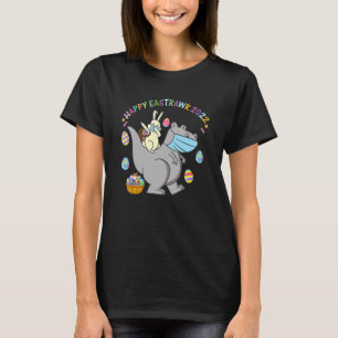 Happy Eastrawr Cute Trex Dinosaur Easter Bunny Egg T-Shirt