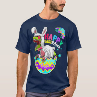 Happy Eastrawr Dinosaur Bunny Shirt ,Kids Boys T-r