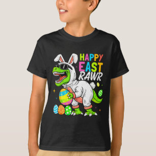 Happy Eastrawr Dinosaur For Kids Boys Girls Toddle T-Shirt