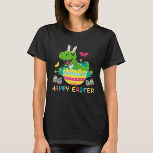 Happy Eastrawr Easter Bunny Dinosaur Eggs Basket S T-Shirt