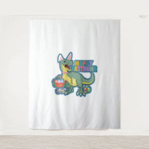 Happy Eastrawr Easter Dinosaurs Dino Tapestry