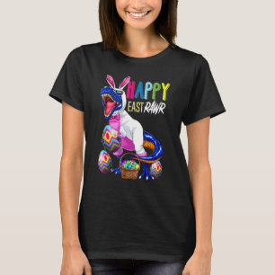 Happy Eastrawr Rex Dinosaur Easter Bunny Egg Costu T-Shirt