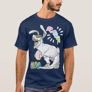Happy Eastrawr T Rex Dinosaur Easter Bunny Egg Cos T-Shirt