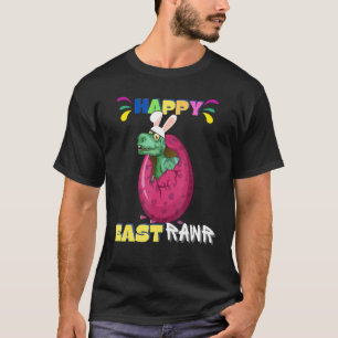 Happy Eastrawr T Rex Dinosaur Easter Bunny Egg Cos T-Shirt
