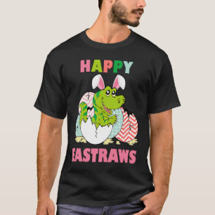 Happy Eastrawr T Rex Dinosaur Teen Girls Boys East T-Shirt