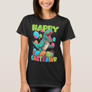 Happy Eastrawr Toddler Boya Kids T-rex Easter Dino T-Shirt