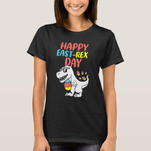 Happy Eastrawr Trex Dinosaur Toddler Boys Kids Eas T-Shirt
