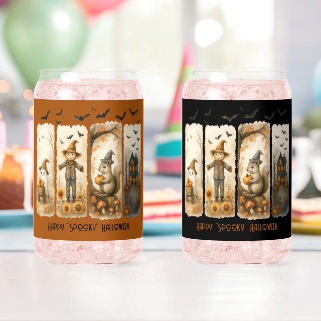 Happy Éffrayant Halloween Scenes Drinkware Set (Insitu (Anniversaire))