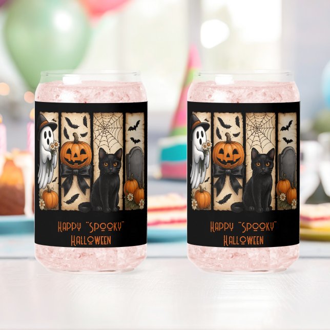 Happy Éffrayant Halloween Scenes Drinkware Set (Insitu (Anniversaire))