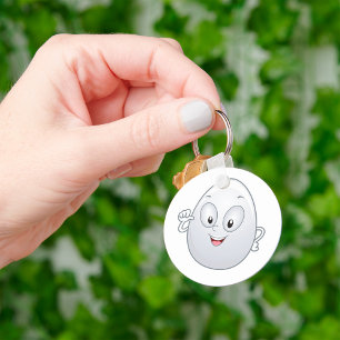 Happy Egg With A Face Keychain