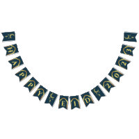 Happy Eid 2023 Navy Modern Eid Decoration Banner