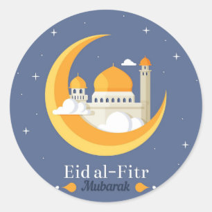 Happy Eid Al Fitr  Classic Round Sticker