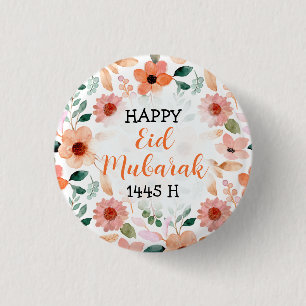 Happy Eid Mubarak 1445 H Custom 1 Inch Round Button