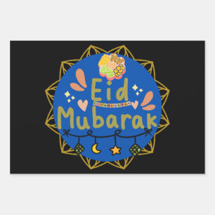 Happy eid Mubarak eid al fitr Wrapping Paper Sheet
