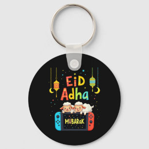 Happy Eid Mubarak Gaming For Muslim Gamer Kids You Keychain