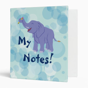 Happy Elephant Binder