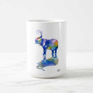 Happy elephant coffee mug