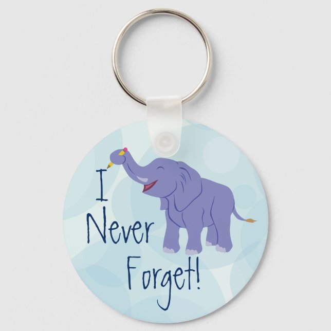 Happy Elephant Keychain (Front)