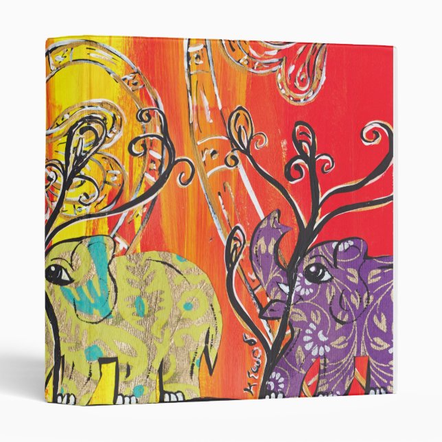 Happy Elephant Parade Binder (Front/Spine)