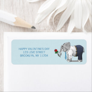 Happy Elephants Valentines Day