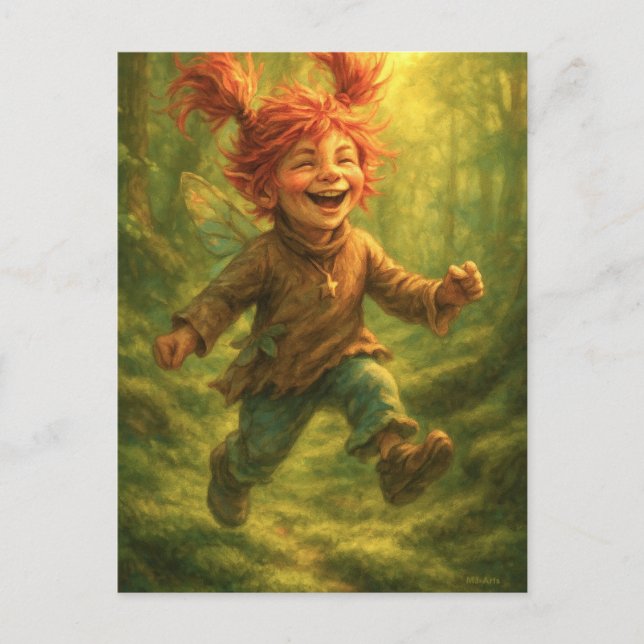 Happy Elves Postcard (Front)