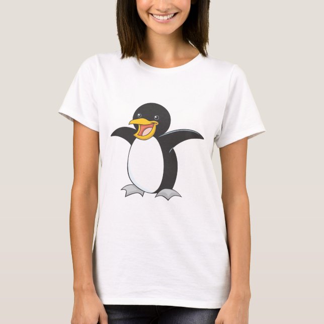 Happy Emperor Penguin T-Shirt (Front)