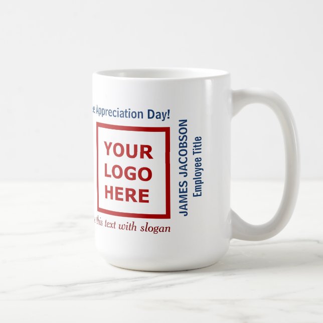 Happy Employee Appreciation Day Business Logo  Coffee Mug (Right)