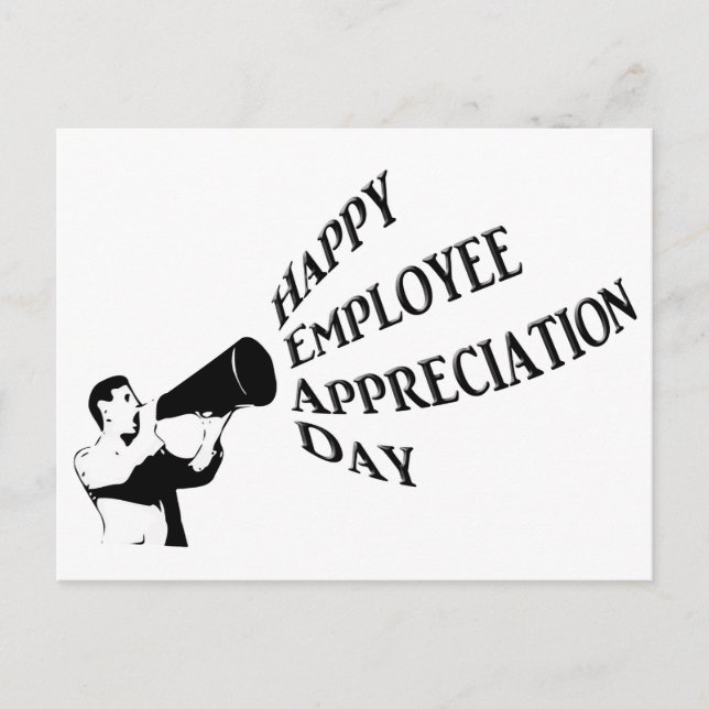Happy Employee Appreciation Day Postcard (Front)