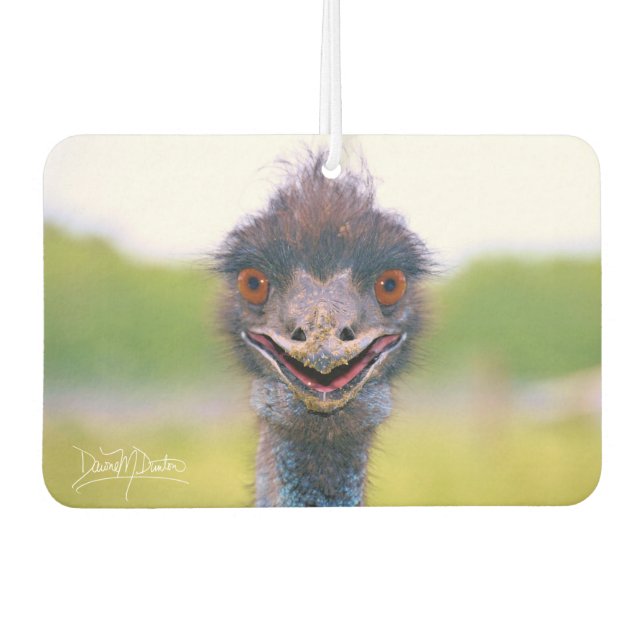 Happy Emu Air Freshener (Front)