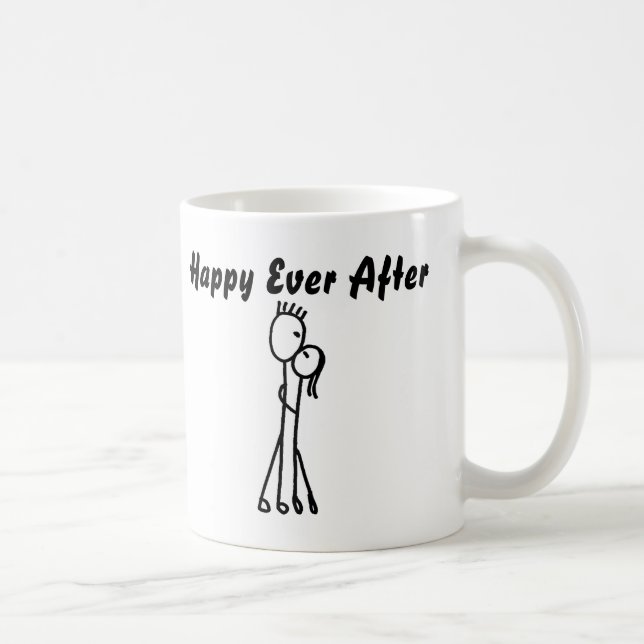 Happy Ever After, Wedding Gift Coffee Mug (Right)