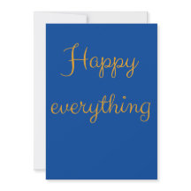 Happy Everything - Carte de vœux élégante avec let