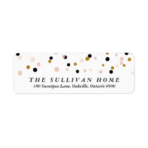 Happy Everything Confetti   Holiday Address Label