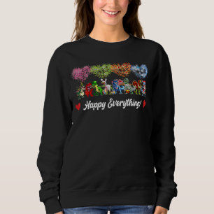 Happy Everything Dinosaur Rex Every Seasons All Ye Sweatshirt