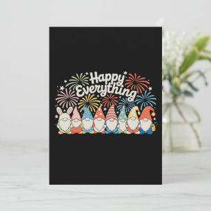 Happy Everything Gnomes All Year Every Holiday Card