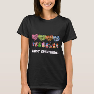 Happy Everything Gnomes Every Seasons All Year Tre T-Shirt