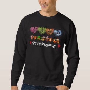 Happy Everything Owl Birds Every Seasons All Year Sweatshirt