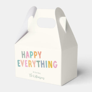 Happy Everything Playful Multicolor Typography Fun Favor Box