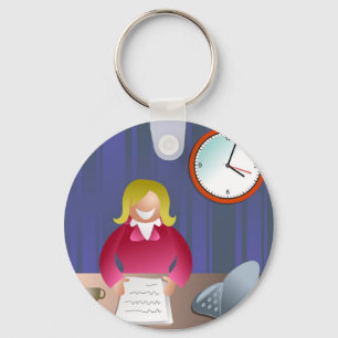 Happy Executive Keychain