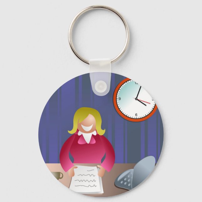 Happy Executive Keychain (Front)
