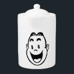 HAPPY FACE<br><div class="desc">"HAPPY FACE" SMILING MAN IN BLACK AND WHITE</div>