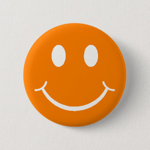 Happy Face 2 Inch Round Button