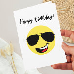 Happy Face Aviator Glasses,Funny Birthday Photo Card<br><div class="desc">Celebrate the unstoppable spirit of the pilot dad, pilot mom, aviator or traveller who’s always on the move — this is a perfect card for someone that is always planning his next adventure or reminiscing about past journeys. This simple design features cute yellow happy face smiling ear to ear wearing...</div>