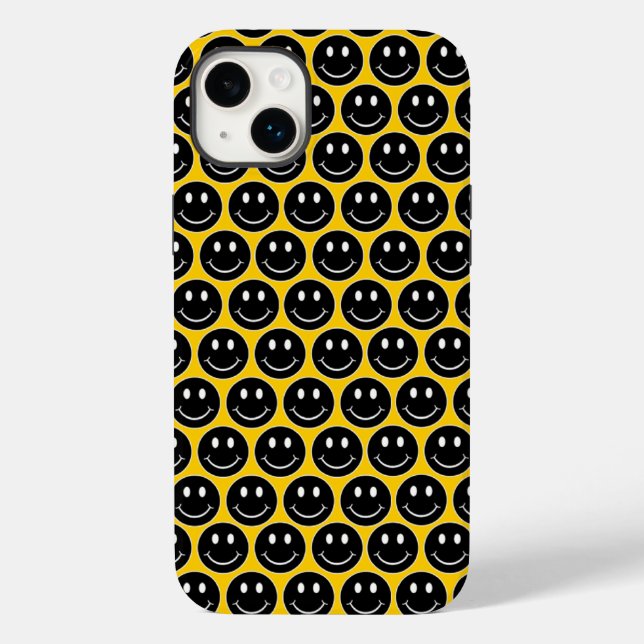 Happy Face Case-Mate iPhone Case (Back)