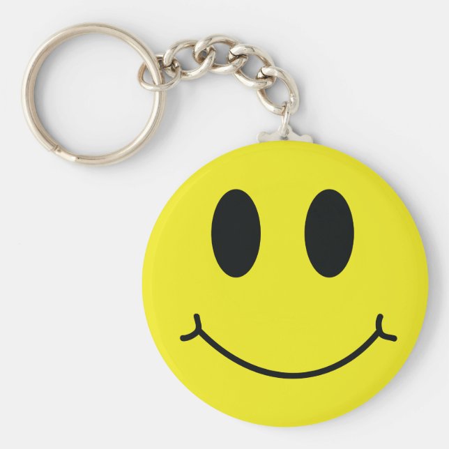 Happy Face Classic Keychain (Front)