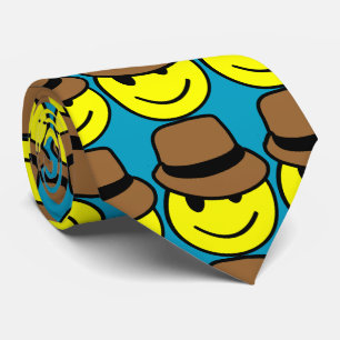Happy Face Fedora Cravate
