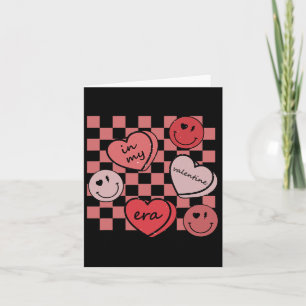 Happy Face Heart Retro Groovy Valentine In My Vale Card