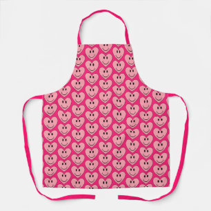 Happy Face Hearts Apron