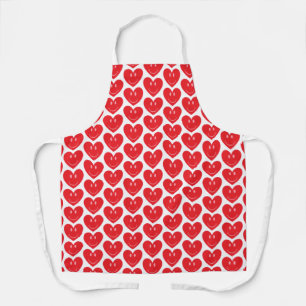 Happy Face Hearts Apron